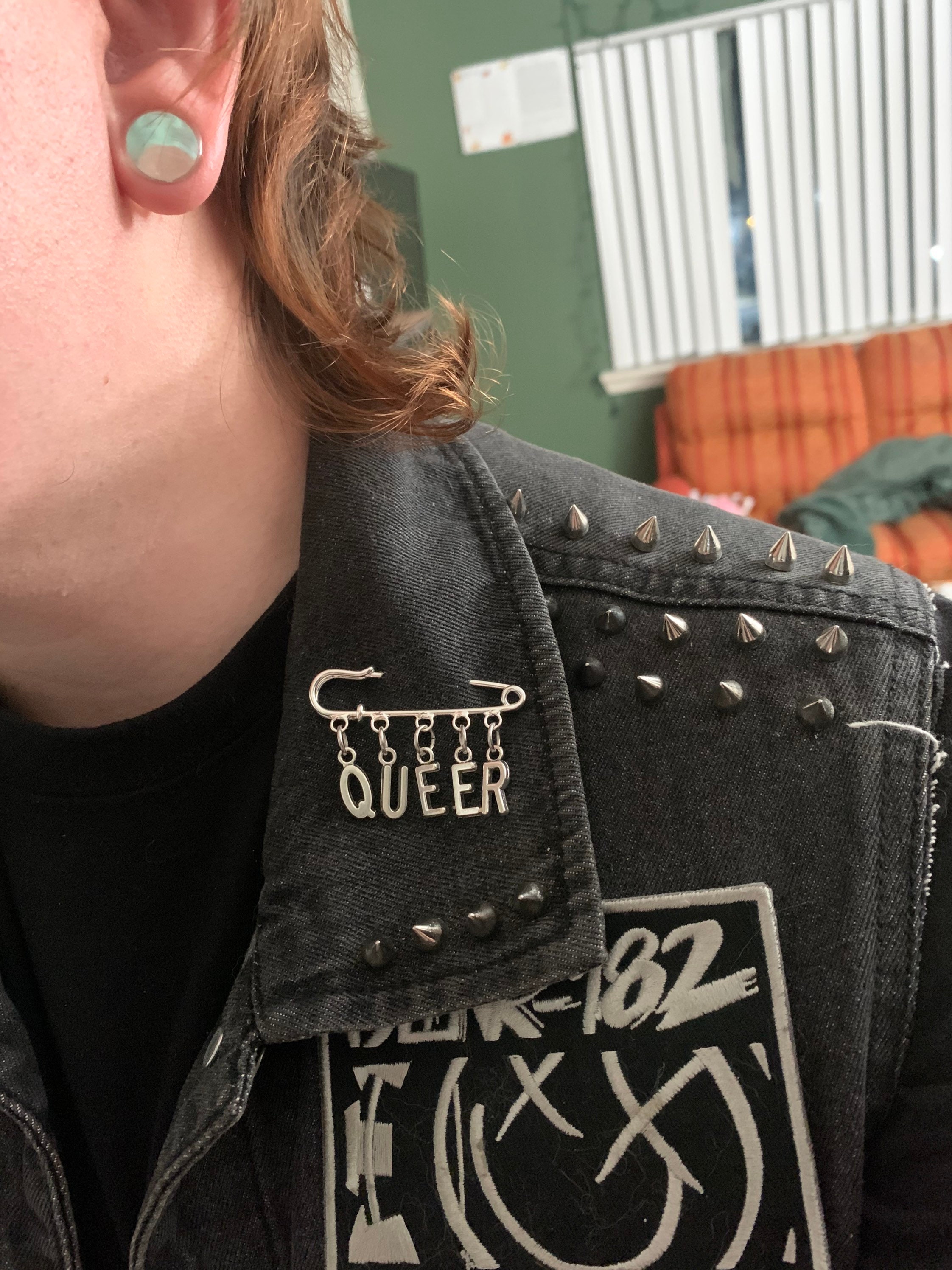 Queer Charm Brooch, Safety Pin Brooch, Queer Accessories