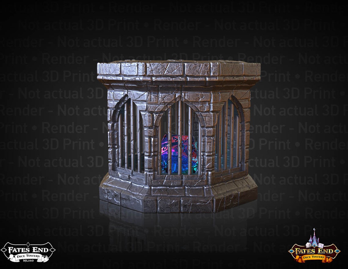 Stone Dice Jail 3d Printed Dice Jail wargames wargaming Etsy