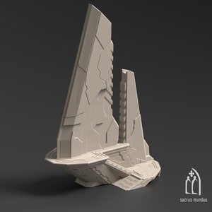 Outpost - Delta Planet Futuristic Halo - 3d Printed Scenery for wargames wargaming 28mm 32mm 35mm