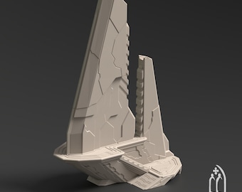 Outpost - Delta Planet Futuristic Halo - 3d Printed Scenery for wargames wargaming 28mm 32mm 35mm