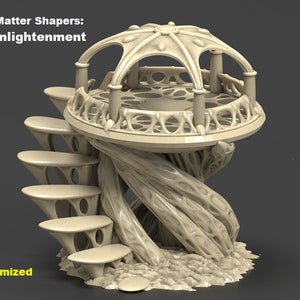 Tower of Enlightenment Future Elven Space Worlds - 3d Printed Scenery for wargames wargaming 28mm 32mm 35mm