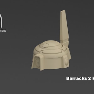 Barracks Alien Farsight Viorla Greater good - 3d Printed Scenery for wargames wargaming 28mm 32mm 35mm