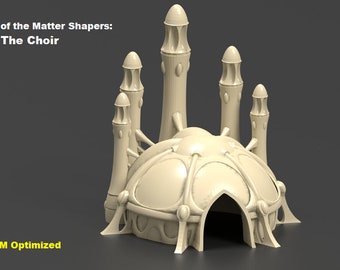The choir Church Future Elven Space Worlds - 3d Printed Scenery for wargames wargaming 28mm 32mm 35mm