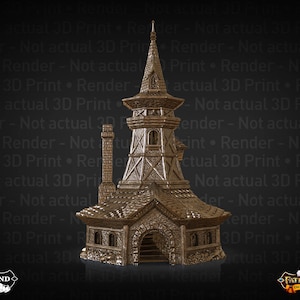 Bard Dice Tower - 3d Printed Dice Tower - 3d Printed Scenery for wargames wargaming 28mm 32mm 35mm
