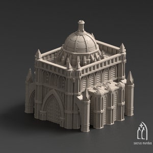 Augusta Manu Factory Imperium Grim Gothic Building - 3d Printed Scenery for wargames wargaming 28mm 32mm 35mm