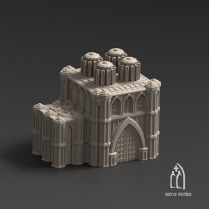 Augusta Dissipatorum Imperium Grim Gothic Building - 3d Printed Scenery for wargames wargaming 28mm 32mm 35mm