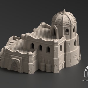 Dome House C - Hatrass Desert Planet Tatooine - 3d Printed Scenery for wargames wargaming 28mm 32mm 35mm