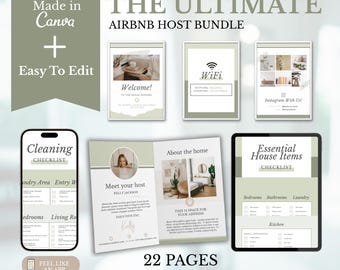 Airbnb Host Bundle - Airbnb Welcome Book Template