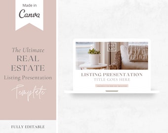 The Ultimate Real Estate Listing Presentation Template Made in - Etsy