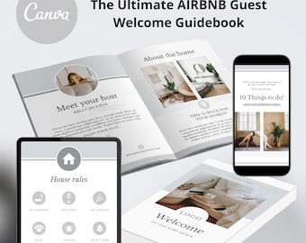 Airbnb Guest Guidebook Template - Short Term Rental