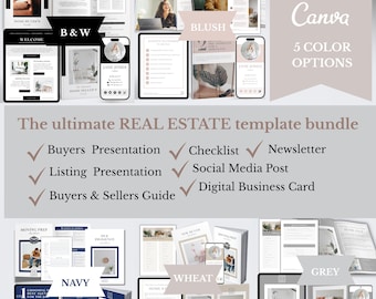 Real Estate Template Bundle - Realtor Marketing (5 Colors Options)