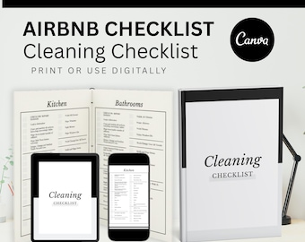 Airbnb Cleaning Checklist - Cleaning Schedule Template
