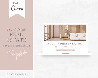 The Ultimate Real Estate Buyers Presentation Template made in Canva | Real Estate Agent Buyers Presentation Template