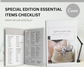 Essential House Items Checklist - Airbnb Template