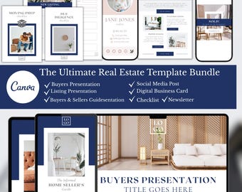 Real Estate Marketing Bundle - Listing and Buyer Presentation Templates