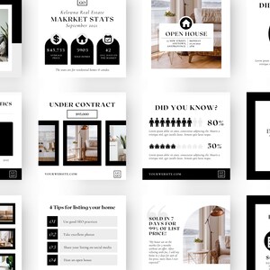 The Ultimate Real Estate Bundle Template Made in Canva in 5 Colors ...