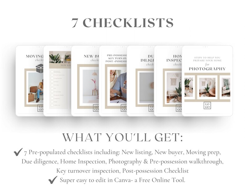 The Ultimate Real Estate Bundle Template Made in Canva in 5 Colors ...