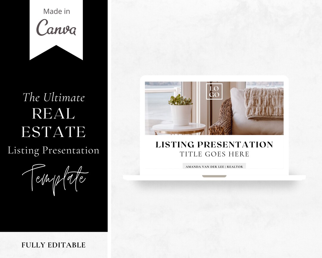The Ultimate Real Estate Listing Presentation Template Made in Canva ...