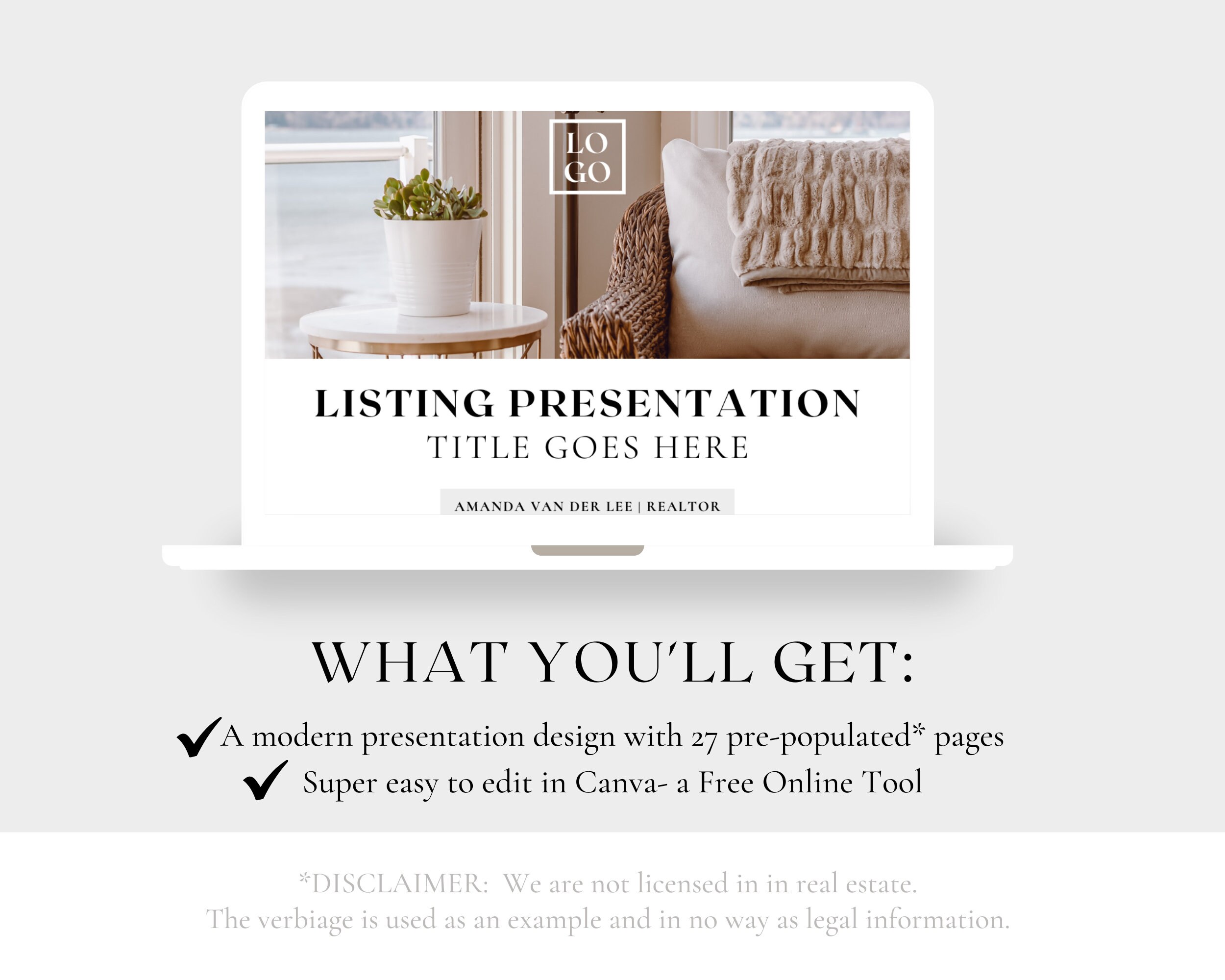 The Ultimate Real Estate Listing Presentation Template Made in Canva ...