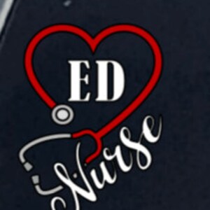 ED Nurse Car Decal