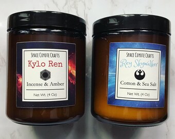 ben solo kylo ren star wars inspired 5oz candle untamed