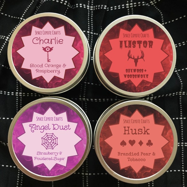 HH Candle Set // 4 Ounce Soy Candle - Fandom Soy Candle - Candy Soy Candle - Sweet Soy Candle