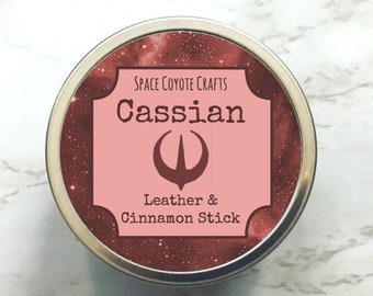 Cassian Soy Candle: Leather & Cinnamon Scented - 4oz