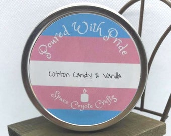OLD DESIGN Trans Pride 4 Ounce Soy Candle