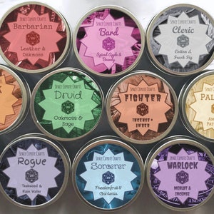 TTRPG Class 4 Ounce Soy Candle Set