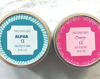 Alpha & Omega 4 Ounce Soy Candle Set