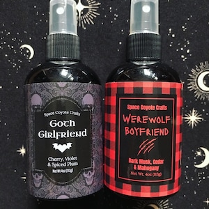 Goth GF & Werewolf BF Body Mist Spray 4oz