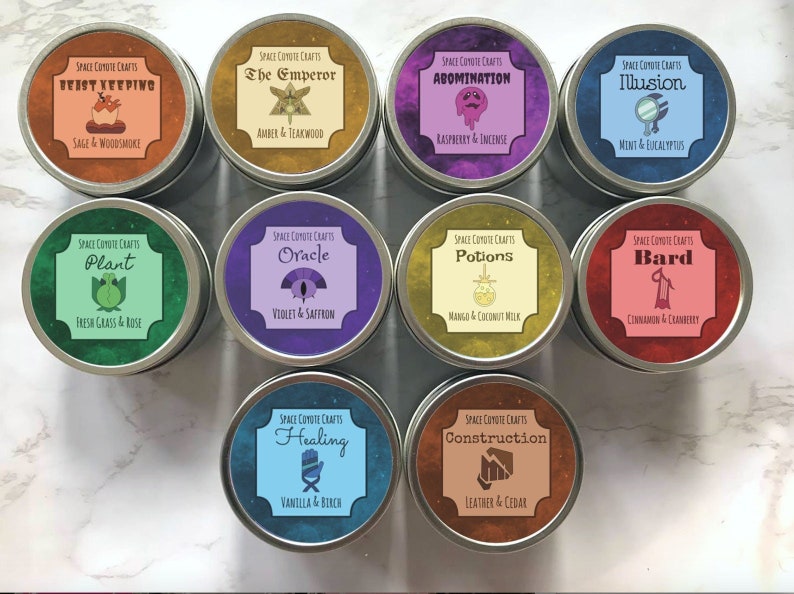 Owl House Covens Candle Set // 4 Oz Soy Candle - Fandom Soy Candles - Disney Soy Candle - LGBT Fandom - Lumity Soy Candle 