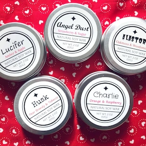 Hazbin Hotel 2 Ounce Soy Candle Samples