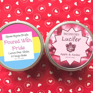 Pansexual & Lucifer 4 Ounce Soy Candle Bundle
