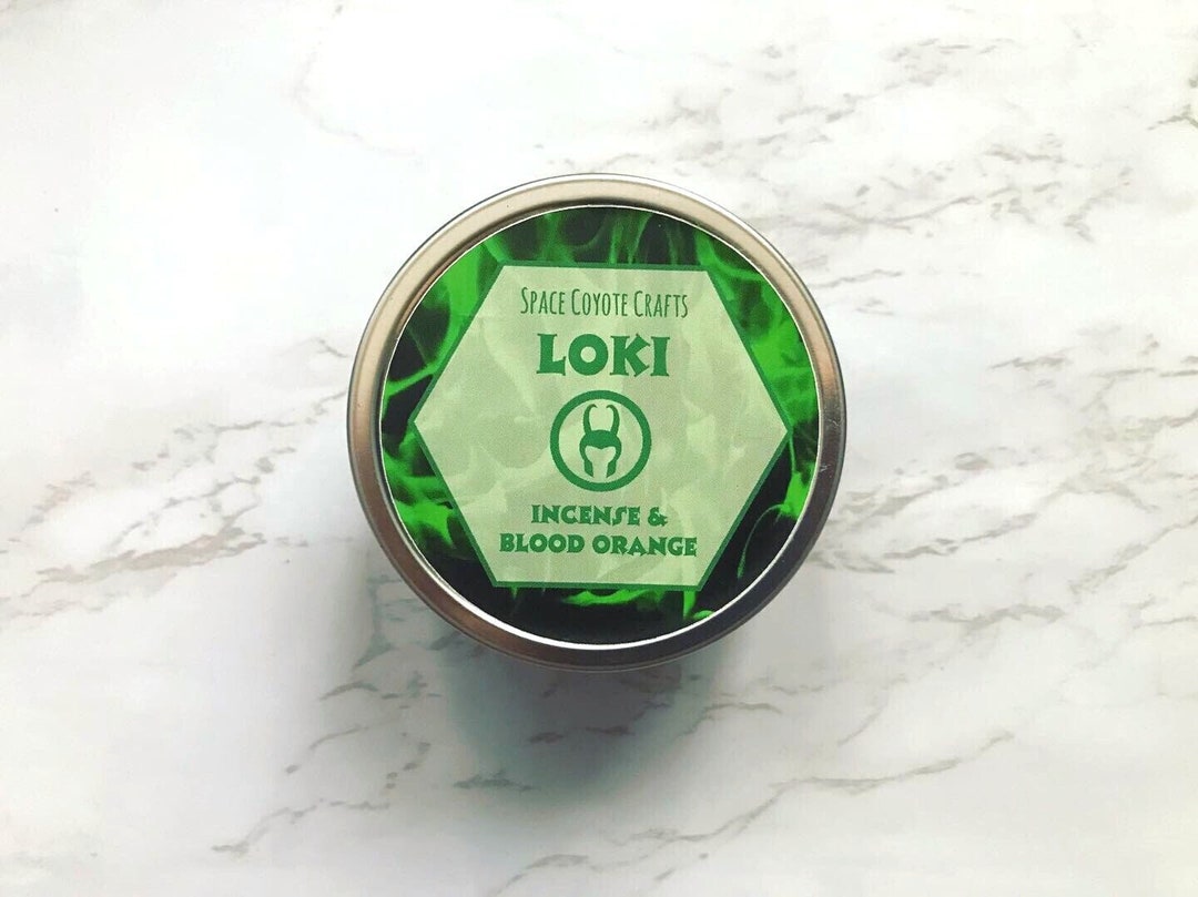Loki Candle // 4 Ounce Soy Candle Marvel Candle Blood Orange Candle