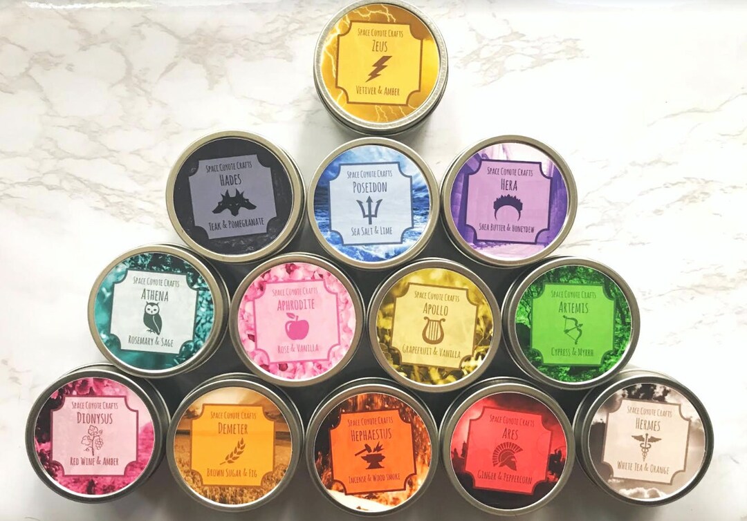 Greek Pantheon Candles // 4 Oz Soy Candle Hades Game Candle Hades Fan