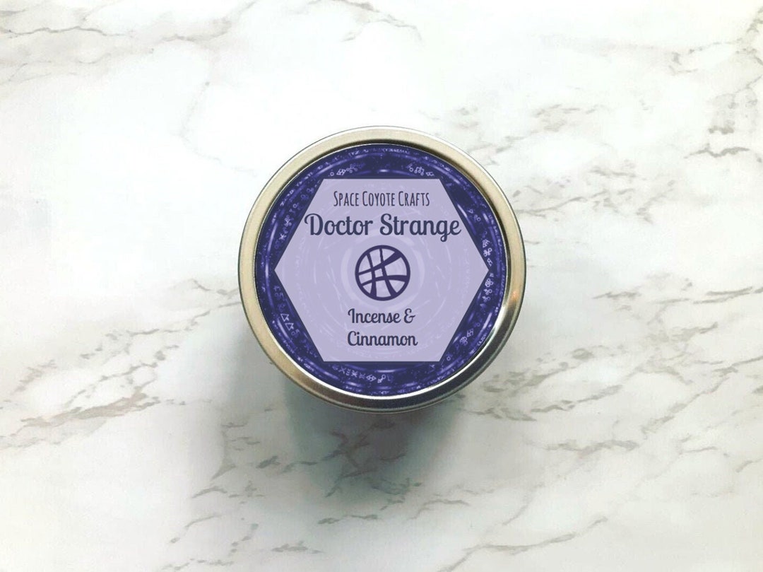 Dr. Strange Candle // 4 Ounce Soy Candle Marvel Candle Incense Candle