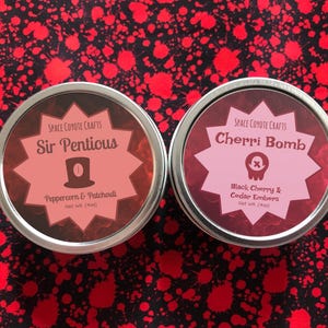 Sir Pentious & Cherri Bomb 4 Ounce Soy Candle Set