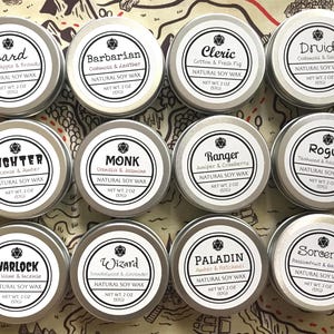 TTRPG Class 2 Ounce Soy Sample Candle Set