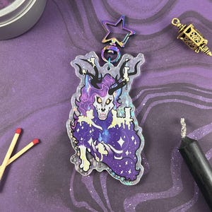 Shop Mascot Glittery Holographic Cryptid Keychain