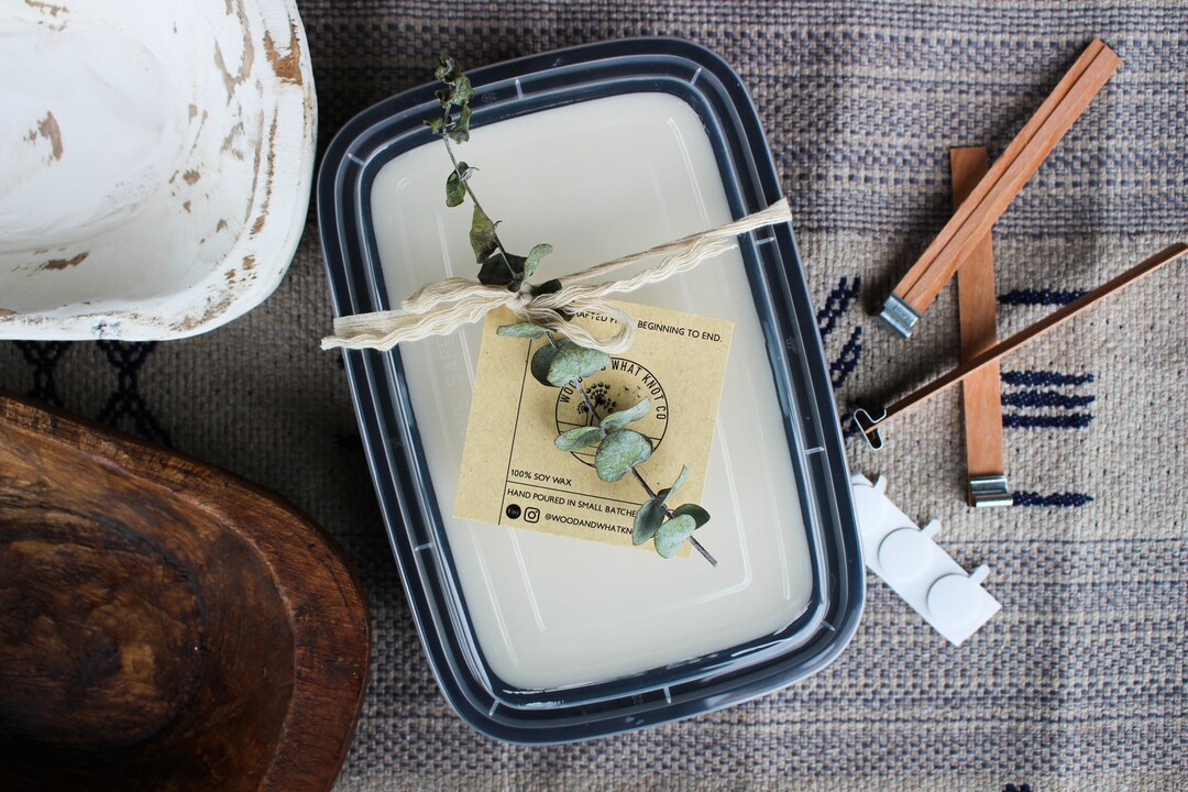 Dough Bowl Refill Kit/ Candle Refill/ Wood Bowl Refill/ Soy Etsy