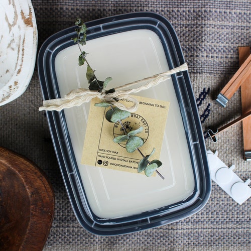 Dough Bowl Refill Kit/ Candle Refill/ Wood Bowl Refill/ Soy Etsy