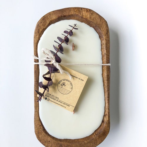 Citronella Dough Bowl Candle/ Citronella Soy and Beeswax Etsy