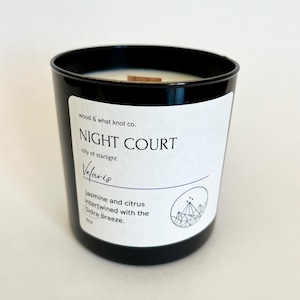 ACOTAR Night Court Candle / Velaris merch / Prythian merchandise / Sarah J Maas / Rhysand / A Court of Thorns and Roses