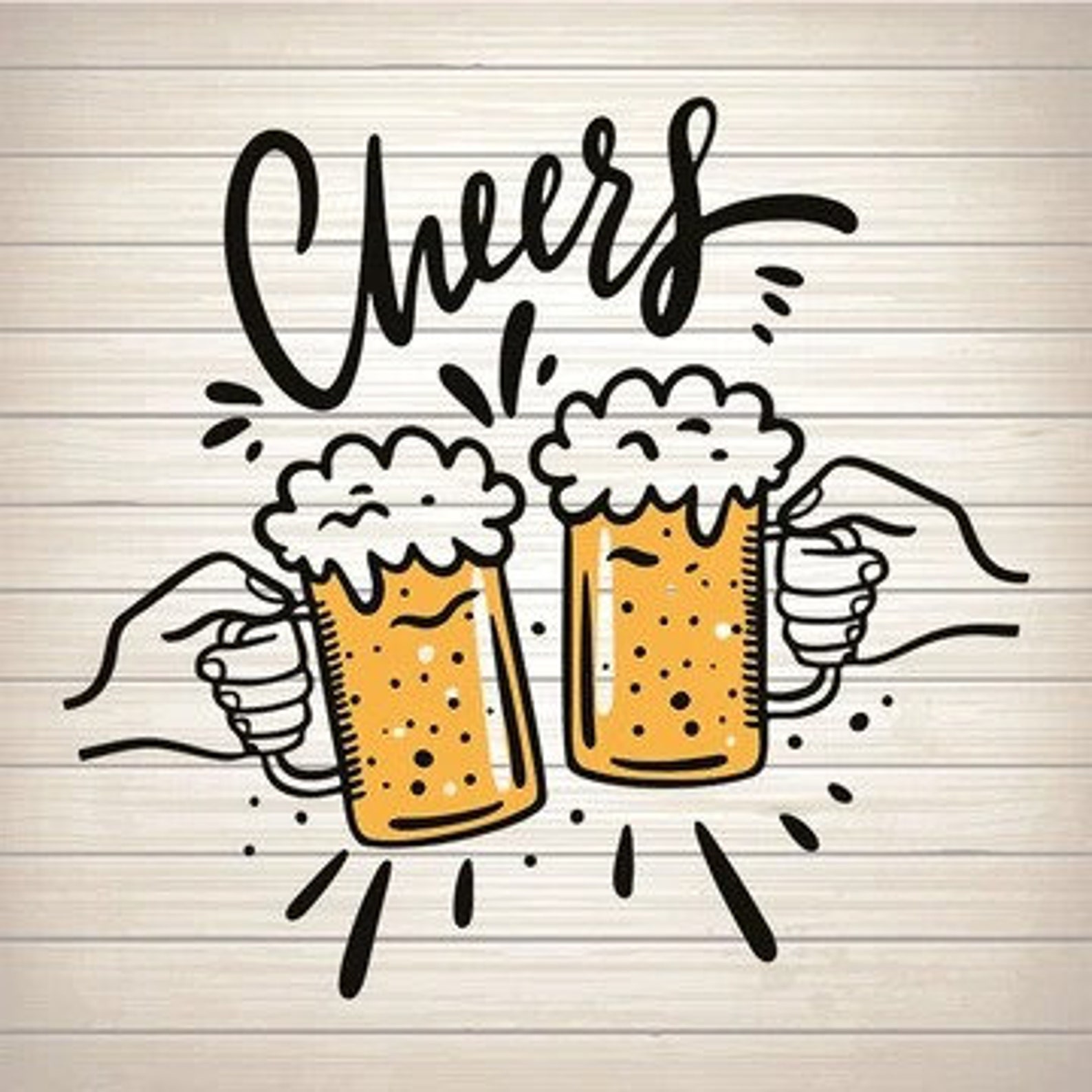 Cheerswithbeerglassessvgsvgpngdxfepsdownloadfiles Etsy