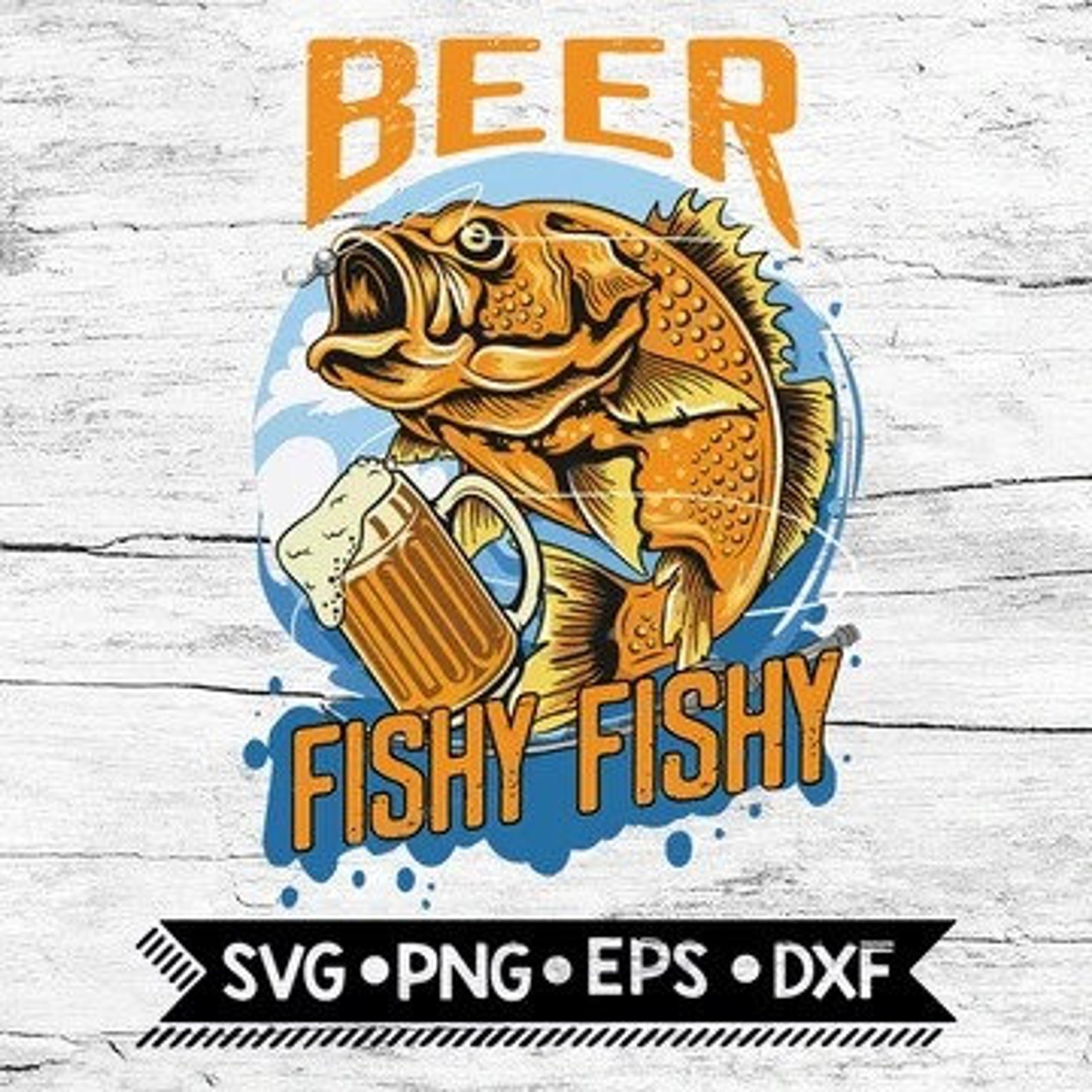 Fishingloversbeerfishyfishysvgsvgpngdxfepsdownloadf Etsy