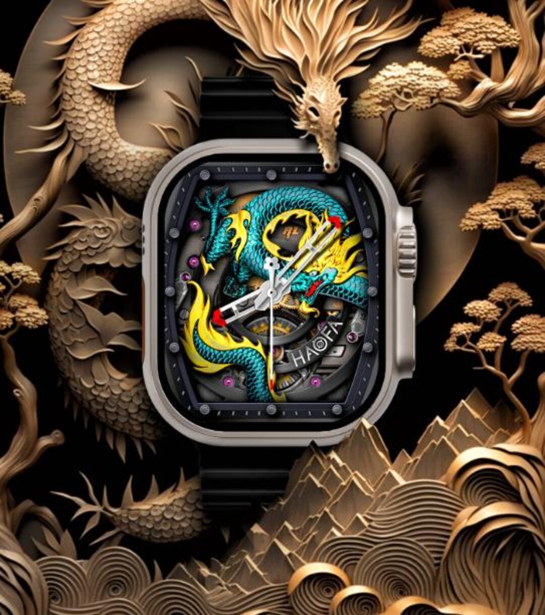 Dragon Fully Function Apple Watch Wallpaper Faces 3D Dial Series Ultra