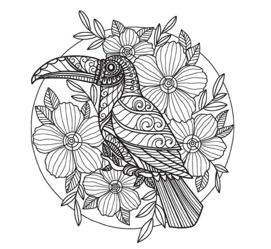 200 Mandala Coloring Pages for Adult Animal Mandala Coloring | Etsy