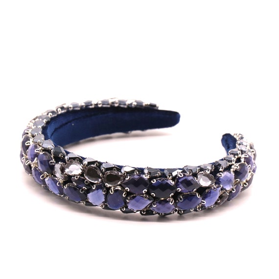 BRAND NEW CRYSTAL CROWN-Deep Blue headband Amazon.com : Didder Tiaras for Women, Dark Blue Crystal  main image 4