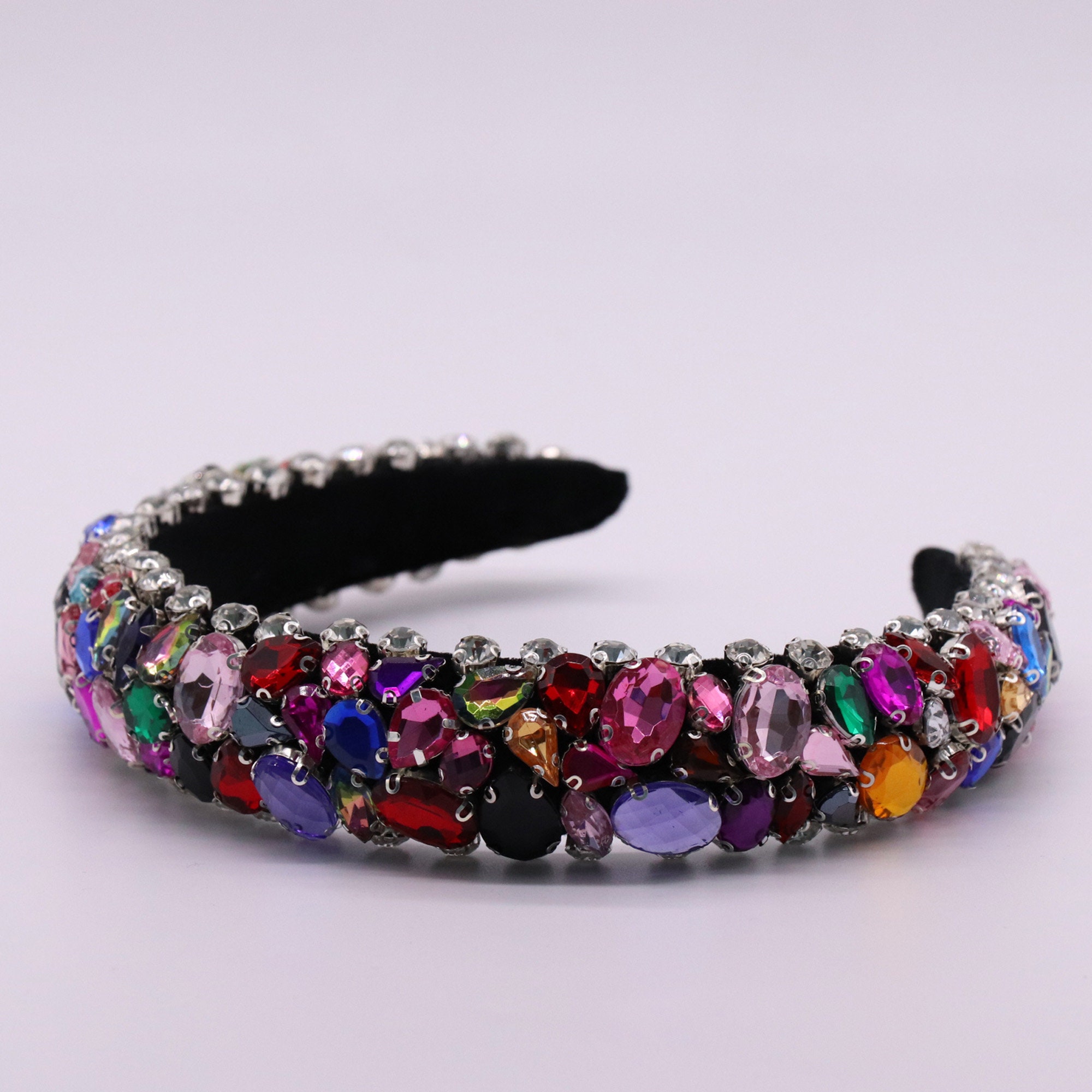 Rainbow Crystal Head Band - Etsy